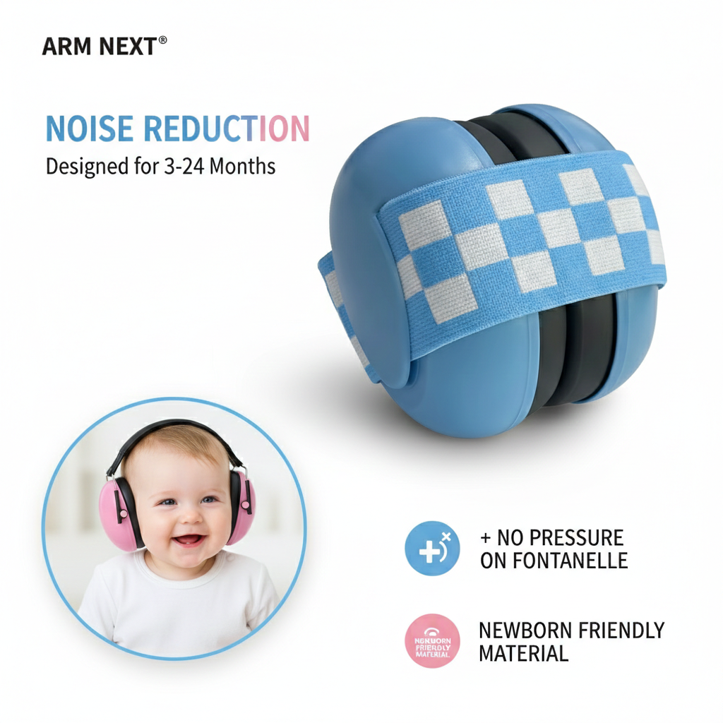 Child Safety Ear Protection - Noise-Cancelling Headphones for Babies and Toddlers